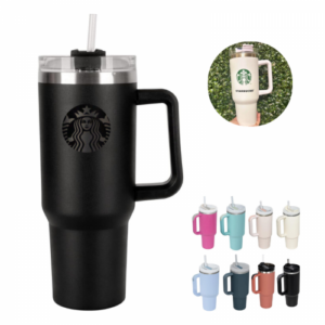 Vaso Térmico 1200ml con Agarre y Sorbete