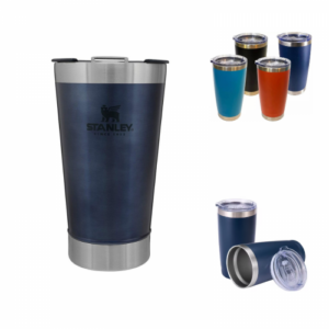 Vaso Térmico Cervecero 480ml Acero Inoxidable con Tapa Transparente